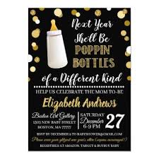 New Years Baby Shower Invitation Zazzle Com In 2020 Baby Shower Invitations Black Tie Baby Shower Baby Shower Decorations