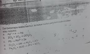 Uji elektrolitnmya tidak menghasilkan gelembung gas. Soal Kimia Kelas 10 Materi Redoks Mohon Ditanya Jika Ada Gmbar Yg Tdak Jelas Tolong Dijawab Dengan Brainly Co Id