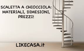 La scala a chiocciola smile, rappresenta un' ottimo compromesso tra qualità, prezzo e facilità di montaggio. Scaletta A Chiocciola Struttura Dimensioni Modelli Prezzi