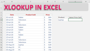 How To Use The Xlookup Function In Excel With 7 Examples Myexcelonline Excel Function Being Used