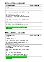 Also, the word short b. Paper 2 Writing Checklist With Example Gcse English Language Teaching Resources