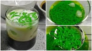 Sedangkan cendol berwarna cokelat terbuat dari tepung sagu. Resep Cendol Nutrijel Tepung Beras Enak Manis Segar Lin S Cakes