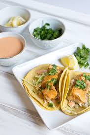 Sea salt, fresh cilantro, veggies, chipotle aioli, smoked paprika and 10 more. Fish Tacos With Roasted Red Pepper Aioli Dairy Gluten Egg Free Making It Milk Free Easy Everyday Dairy Free Gluten Free Recipes