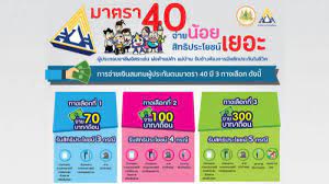 มาดูเงื่อนไข ใครสามารถสมัครเป็นผู้ประกันตามมาตรา 40 ได้บ้าง จะต้องเตรียมเอกสารอะไร ไปสมัครที่ไหน เลือกจ่ายอย่างไร ได้สิทธิประโยชน์มากน้อย. à¸›à¸£à¸°à¸ à¸™à¸ª à¸‡à¸„à¸¡ à¸¡à¸²à¸•à¸£à¸² 40 à¸­à¸²à¸Š à¸žà¸­ à¸ªà¸£à¸° à¸• à¸­à¸‡à¸­ à¸²à¸™