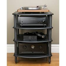Your price for this item is $ 1,829.00. Living Room Furniture Media Stand 5 Shelf Pangea Audio Vulcan Four Or Five Shelf Audio Rack And Components Cabinet Black Furniture