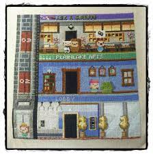 Tiny Tower Cross Stitch 3 Floors Via Etsy Tiny Tower Cross Stitch Stitch