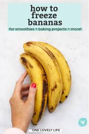 Jun 02, 2016 · bananas are high in fiber and potassium and are a healthy source of carbohydrates. How To Freeze Bananas For Smoothies Baking More One Lovely Life