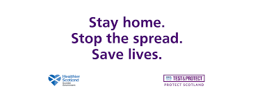 To minimise the risk of spreading the virus, you must stay at home as much as possible. The Scottish Government Home Facebook