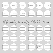 Instagram Story Highlight Icons White 30 Etsy Instagram Story Story Highlights Instagram Highlight Icons