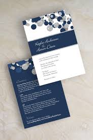 Kendall Navy Blue Silver Glitter Wedding Invitations Navy Wedding Invitations Polka Dot Wedding Invites Navy Blue Wedding Invitations
