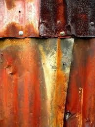 Patchwork Art Texture Rusty Metal