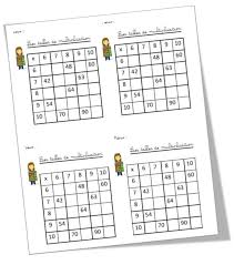 Les Tables De Multiplication Multiplication Table De Multiplication Exercices Tables De Multiplication