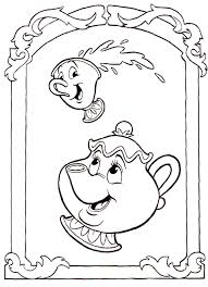 La Belle Et La Bete De Disney In 2020 Disney Coloring Pages Cartoon Coloring Pages Coloring Books