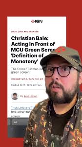 That behind-the-scenes footage of Christian Bale makes so much more sense  now.