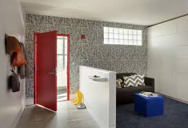 At this point it would be a good idea to spend a little extra and apply dryloc. Painted Concrete Block Walls Houzz