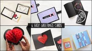 To get started in making handmade greeting cards, you just need a few basic paper craft supplies—i took the liberty of making a list. 6 Easy Diy Greeting Cards Handmade Cards Card Making Ideas Youtube