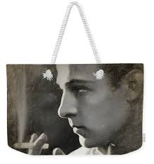 Rudolph Valentino in pencil Tote Bag by Joaquin Abella