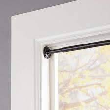Eclipse 5 8 Room Darkening Tension Curtain Rod 28 60 Matte Black Walmart Com Tension Rod Curtains Window Curtain Rods Curtain Rods
