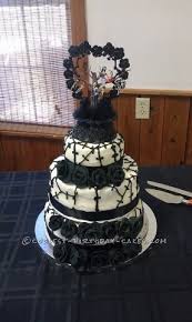 Unleash your creativity and let your ideas flow into the cake. Cool Nightmare Before Christmas Wedding Cake