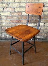 Industrial Metal Angle Iron And Wood Chair Chair Wood Chair Wood