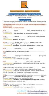De V T T Voltooid Tegenwoordige Tijd Het Perfectum Le Passe Compose Oefening Exercice In 2020 Voltooid Tegenwoordige Tijd Grammatica Vocabulair