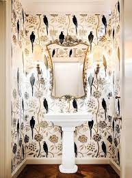 7 Must Know Rules For Decorating With Color Powder Room Wallpaper Room Wallpaper Wallpaper Accent Wall Bathroom