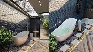Bold and vivacious guest bath 5 photos. Bath And Nature Modern Bathroom Design Visualization