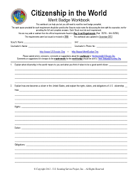 Unit # _____ date _____ merit badge center, philippines citizenship in the nation merit badge page 4 of 4 requirement 8 describe five ways by which the national government serves you, your family, and your community. Citizenship In The World Merit Badge Worksheet Boy Scouts Of America Scouting