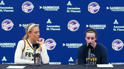 Stephanie White during practice press availability, do AI tạo