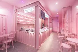 See more ideas about pink cafe, cafe interior, cafe design. A Monochromatic Pink Pretzel Bakery In Australia Contemporist Cafe Interior Design Cafe Interior Shop Interior Design