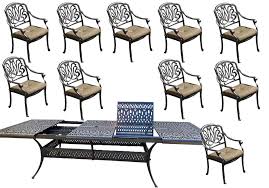 And that doesn't even include some of our stools that you can also use as indoor or outdoor seats. 11 Piece Patio Dining Set Outdoor Aluminum Elizabeth Extendable Table 48 X 132 Aluminium Outdoor Furniture Patio Dining Set Teak Outdoor Furniture