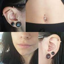 Piercing U Aneurysmhawk On Reddit I Especially Like The Double Nose Rings With Septum Piercing Industrial Piercing Best Engagement Rings