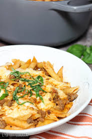 Then smother them with a delicious bacon and cream sauce for the bacon lover. One Pot Baked Penne With Vodka Meat Sauce Lydi Out Loud