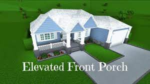 Bloxburg Tutorial Elevated Front Porch Youtube Front Porch Porch Roof Porch