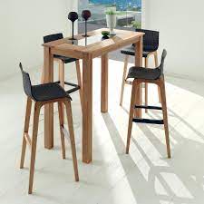chaise haute bolen assise pvc et pieds en chene massif table haute cuisine chaise haute cuisine table haute