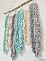 Check spelling or type a new query. Macrame Feather Wall Hanging In 2021 Diy Wall Hanging Yarn Macrame Feather Wall Hanging Macrame Wall Hanging Diy