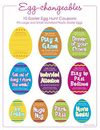 Sugar Free Easter Treats From Cute As You Please With Link For Free Printable Easter Coupons Easter Egg Fillers Easter Egg Printable