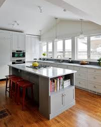 Kitchen Island With Built In Bookshelf Painted In Sherwin Williams Big Chill Sw 7648 Grey Paint Colors Best Gray Paint Sherwin Williams Paint Colors