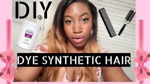 Synthetic hair extensions can easily withstand a heat styling, but you can not dye them. Can You Bleach Synthetic Weave Youtube