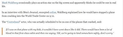 The actor stuck to his schedule even on. Mark Wahlberg Stops 9 11 Iamverybadass