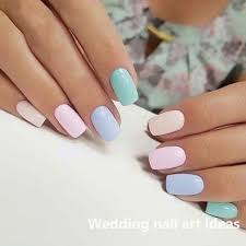 There are so many colors and so many designs to try! 35 Simple Ideas For Wedding Nails Design Nailideas Pastel Nails Designs Chic Nail Art Chic Nails