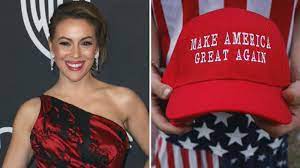 Actress Alyssa Milano Criticized For Maga Hat Is The New White Hood Tweet Abc7 Los Angeles