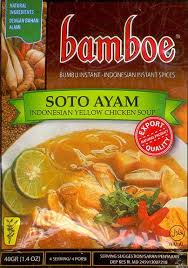 It is like chicken soup but the broth is yellow because of turmeric. Soto Ayam Chicken Soup 1 4 Oz By Bamboe