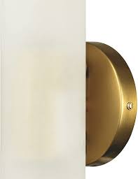 This mid century modern design features top quality unfinished brass. Buy Modern Gold Bathroom Vanity Light Brass Wall Sconces Set Of 2 Cylinder Sconce Lighting Online In Japan B08t5z2r23