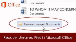 How To Recover Files In Microsoft Office Tutorial (Word / Excel /  Powerpoint) - Recover Lost Files - Youtube