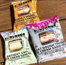 Birthday Cake Ice Cream Sandwich Coolhaus Ice Cream Sandwiches Gimme S Mores Birthday Cake And Chocolate Chip Chewy Cookie Ice Cream Sandwich Ice Cream