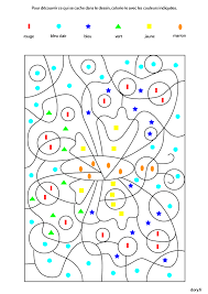 Coloriage code couleur a imprimer. Coloriage Magique Un Papillon Tidou Fr