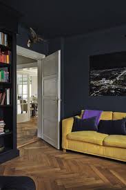 Black And Blue Room Decorating With Colour Farrow Ball Blue Living Room Blue Rooms Hague Blue