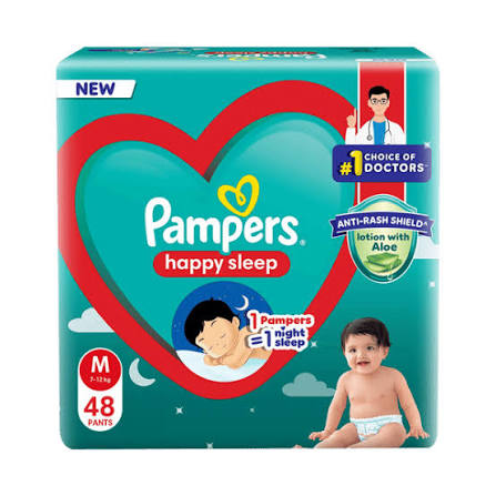Pampers baby diaper (m) 