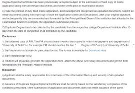 Create two demand drafts in favor of the registrar, university of delhi worth rs 7000 each (100 usd) from icici or sbi branch which is located on the university premises. Delhi University Certificate Degree 2020 2021 Student Forum
